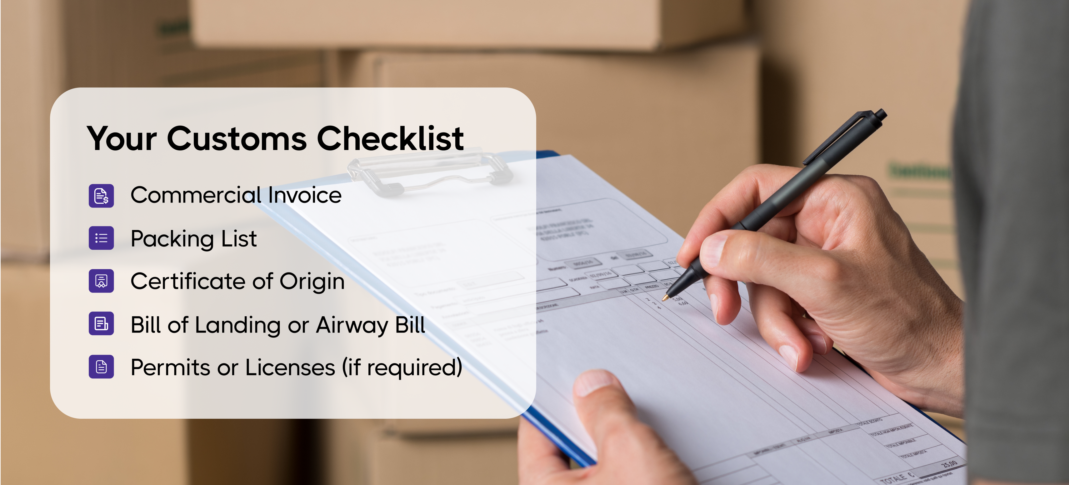 Checklist GCC Customs Clearance Process