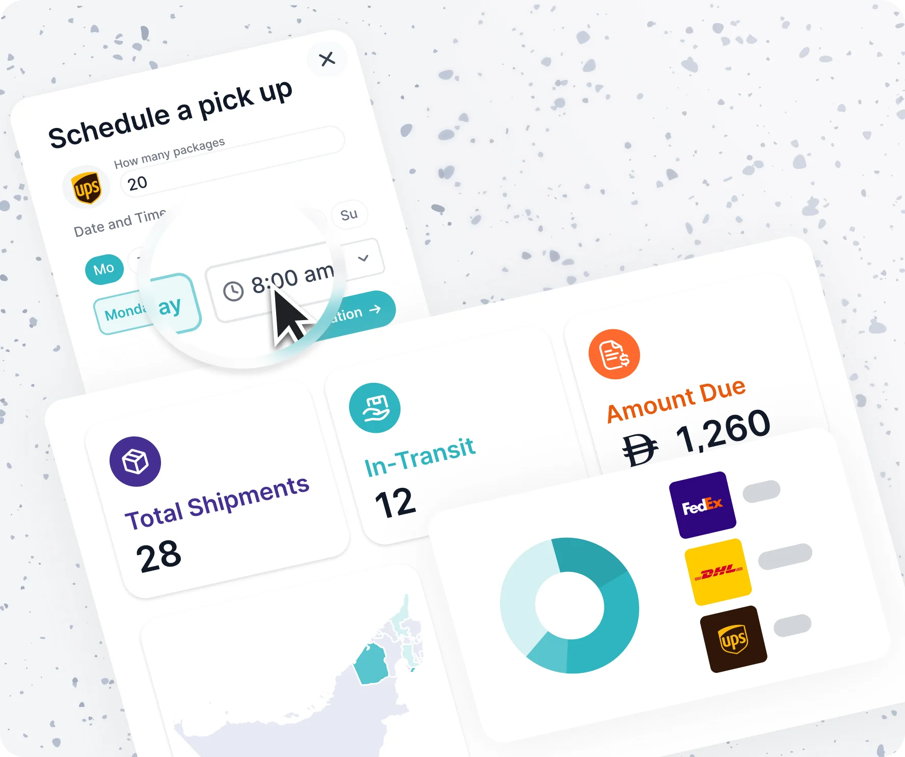 eShipper shipping automation dashboard screenshot