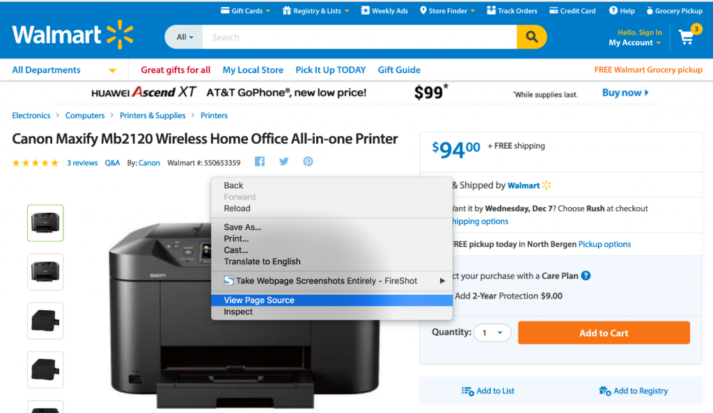 Walmart marketplace