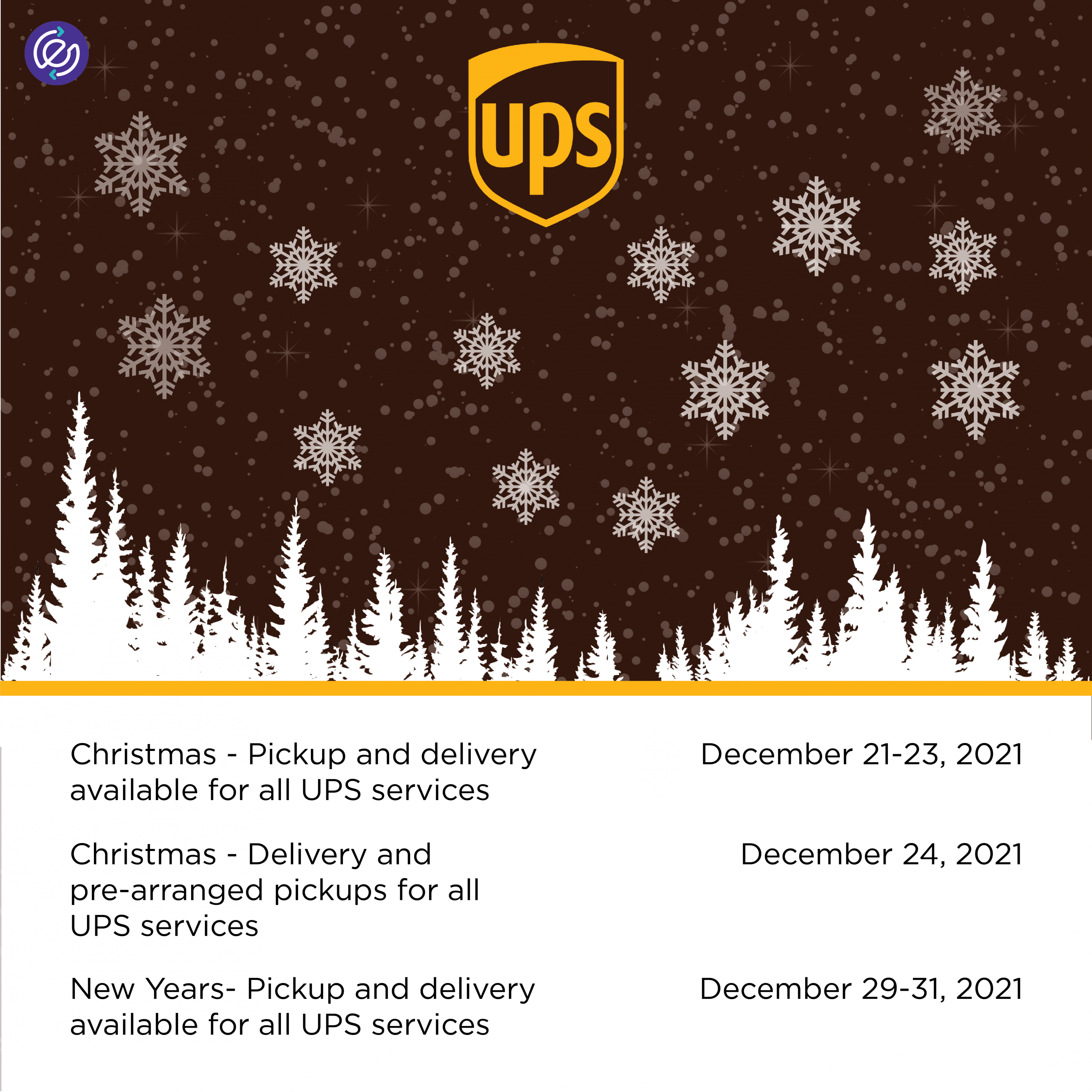 UPS - Holiday Shipping Deadlines