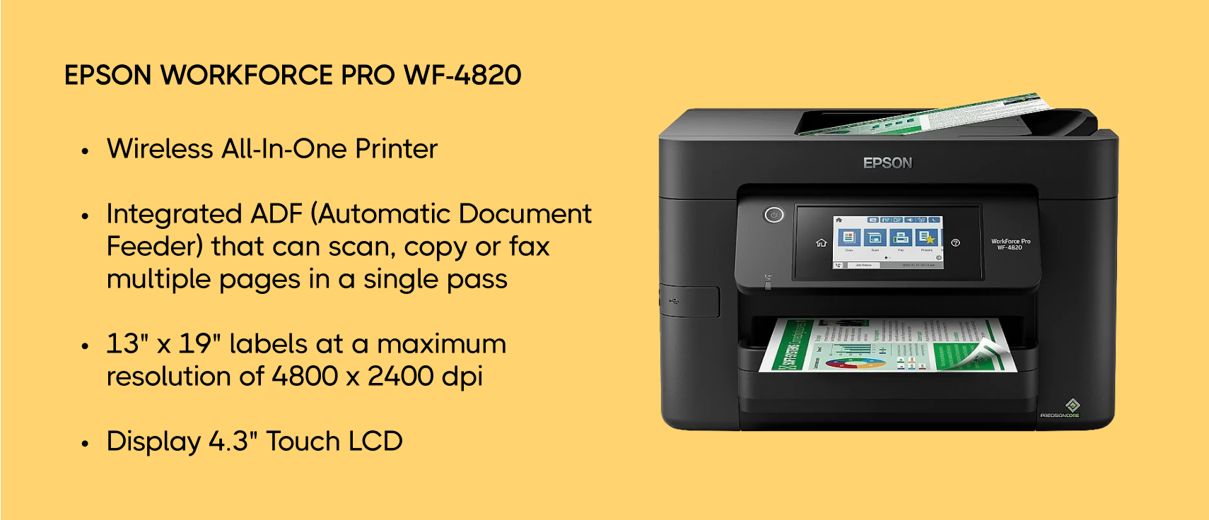 EPSON WorkForce Pro WF-4820 All-in-One Printer