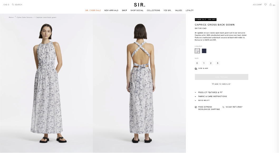 360º view of the product