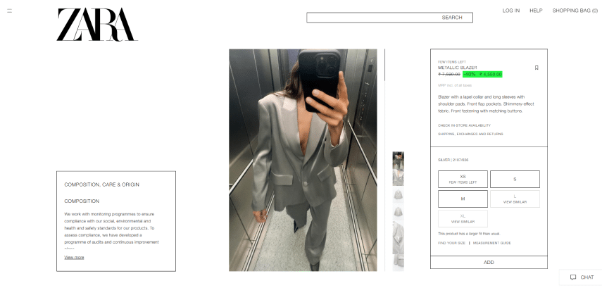 Leverage User-Generated Content (UGC) & Reviews Zara