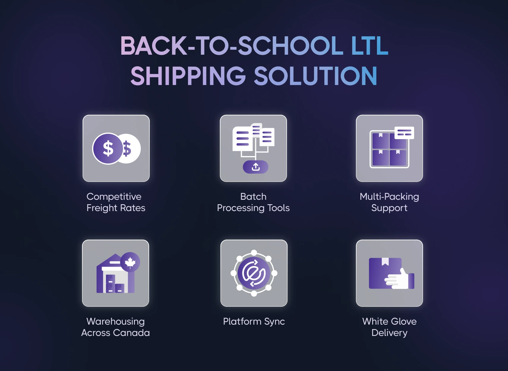 Back-to-School LTL Shipping Solution